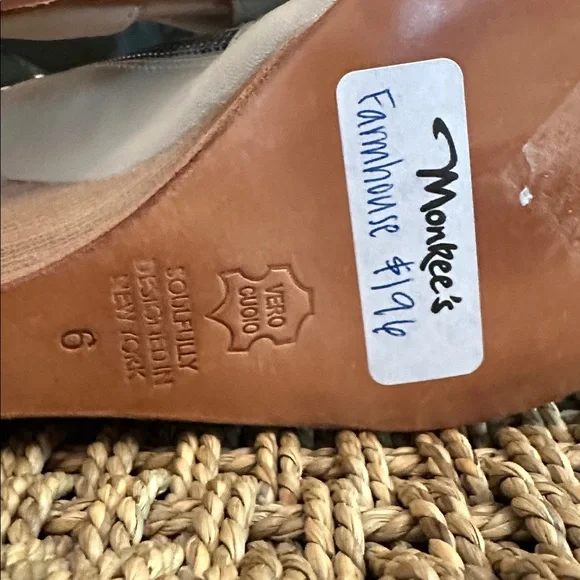 NWT Max Bernson sidecar bone leather zipper peep toe buckles 6M 3” heel sandals - Picture 7 of 15